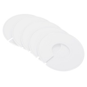 Unique Bargains Closet Clothing Rack Size Dividers Blank Labels Sorting Round Separator 6 Pcs - 1 of 3