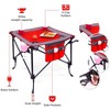 HOMLUX Portable Outdoor Adjustable Height Folding Wine Table with Cup Holders, Storage Bag - 3 of 4