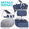Generic Picnic Basket Collapsible Shopping Basket with Lid 27L Large Market BGeneric asket - 4 of 4