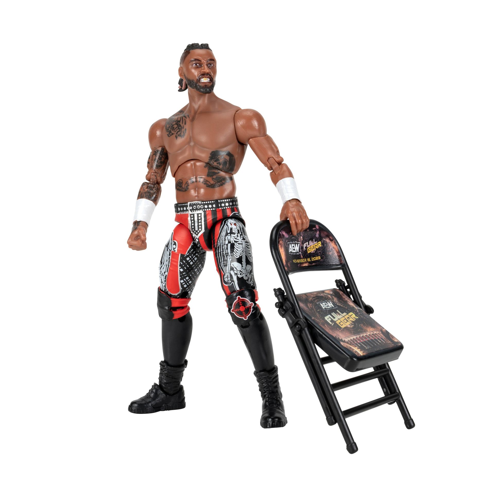 All Elite Wrestling Swerve Strickland Action Figure (Unrivaled Figure) TGT Exclusive Full Gear PPV Series