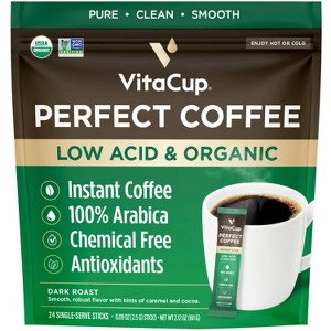 VitaCup Perfect Instant Dark Roast Coffee - 24ct - 1 of 3