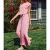 Women's Side Slit Wide Leg Jumpsuit - BUCKETLIST - 2 of 4