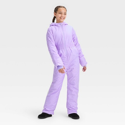 Girls' Solid Snowsuit - All In Motion™ Purple M