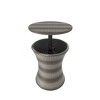 WestinTrends Coastal Outdoor Adjustable Height Side Table With Cooler - 3 of 4