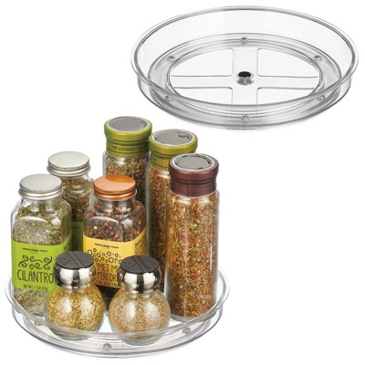 Photo 1 of mDesign Lazy Susan Turntable Spinner for Kitchen or Bathroom