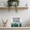 Inspirational Quote Desk Wooden Sign Decor of All the Paths You Take in Life Square Desk Decoration - 3 of 4