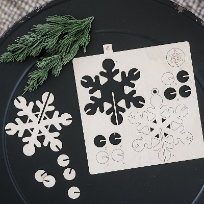 12 Days of DIY Laser-Cut Wood Ornaments Advent Calendar