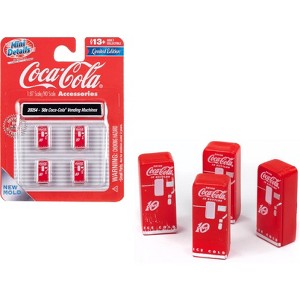 1950's "Coca-Cola" Vending Machines Set of 4 pieces "Mini Metals" Series for 1/87 (HO) Scale Models by Classic Metal Works - 1 of 3