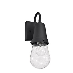 Chloe Lighting Jeffree Transitional 1 Light Textured Black Outdoor Wall Sconce 13" Height - 1 of 4