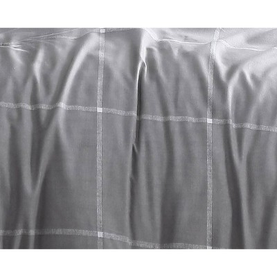 Gray Microfiber Full Comforter Set with Decorative Pillows