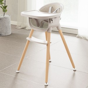Fodoss 3-in-1 Wooden High Chair for Babies and Toddlers,Convertible Easy Clean Infant Highchair,Modern Design Silla para Comer De Bebe - 1 of 4