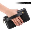 Women’s Leather Clutch Wallet – RFID Blocking Wristlet Purse with Large Capacity, Credit Card Holder, Zipper Pocket & Hand Strap - 3 of 4
