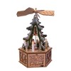 Kurt Adler 11" Battery-Operated Light-Up Wooden Tree Scene with Windmill - 4 of 4