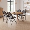 Metal Foldable Chair with Cushion and Non-Slip Feet Pads, Linen Party Chairs for Indoors and Outdoors, Meeting Room - 4 of 4