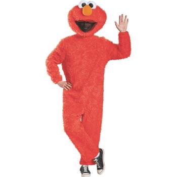 Mens Sesame Street Plush Elmo Prestige Costume - Large/X Large - Red