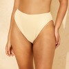 Women's Pucker Textured High Waist Extra High Leg Extra Cheeky Bikini Bottom - Wild Fable™ - 4 of 4