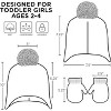 Peppa Pig Girls' Winter Hat and Mittens Set, Toddlers Age 2-4 (White/Pink) - 2 of 4