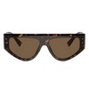 Dolce & Gabbana DG 4461 502/73 Unisex Rectangle Sunglasses Havana 57mm - 2 of 3