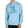 Seven Times Six Disney Lilo & Stitch Hoodie Men's Not Today Stitch Pullover Sweatshirt Blue - 3 of 4