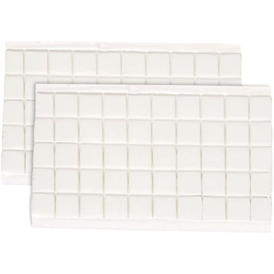 100-Piece Adhesive Putty - Reusable Sticky Tack Putty - Great for Mounting or Hanging - Square Tabs - 3 x 5.9 x .08 inches