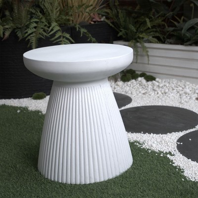 NicBex Outdoor End Table Modern Outdoor End Table Outdoor Side Table, Patio Table Small Table for Backyard, Balcony, Porch