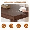 70.87 Inch Farmhouse Dining Table for 6-8 People, Thickened desktop，Rectangle Dining Room Table with Strong Legs for Living Room, Restaurant - 4 of 4