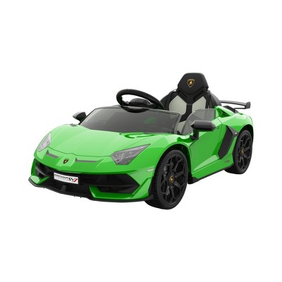12V Licensed Lamborghini Kids Ride on Car, Battery Powered Electric Car for Kids with Remote Control, MP3 Player and LED Light for Kids 4-8
