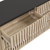 Fluted Drawers Dresser, Modern Chest of Drawers, Dresser TV Stand, Wood Drawer Organizer for Bedroom, Living Room, Hallway, Natural - 4 of 4