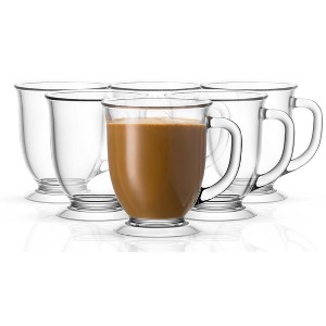 Kook Glass Coffee Mugs, 15 oz, Set of 6 - 1 of 4