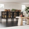 Nathan James Set of 4 Shadow Storage Cabinet Black - image 2 of 4