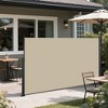 Vynxaria 118" x 63" Retractable Side Privacy Canopy - Dark Grey Outdoor Screen - 2 of 4