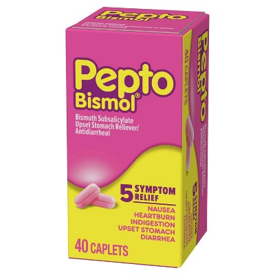 Buy PeptoBismol Caplets 5 Symptom Digestive Relief Including Upset