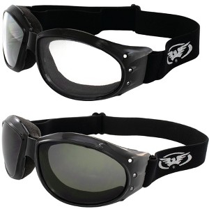 4 Pairs of Global Vision Eyewear Eliminator Safety Motorcycle Goggles - 1 of 4