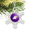 Ashland University Primary Logo Metal Snowflake Christmas Tree Holiday Ornament - 2 of 3