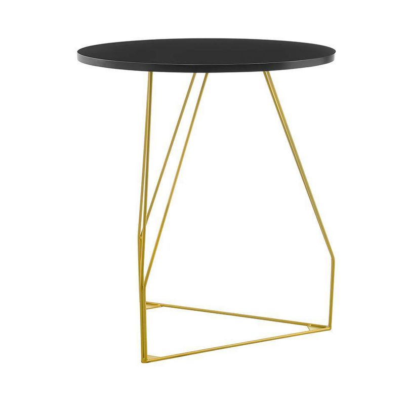 Orlando Accent Table Black/Gold - Finch, 5 of 8