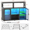 47.2" Wine Bar Cabinet with Led Light - 2 of 4