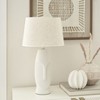 Nourison 21" Off-White Abstract Face Modern Ceramic Table Lamp - 3 of 4