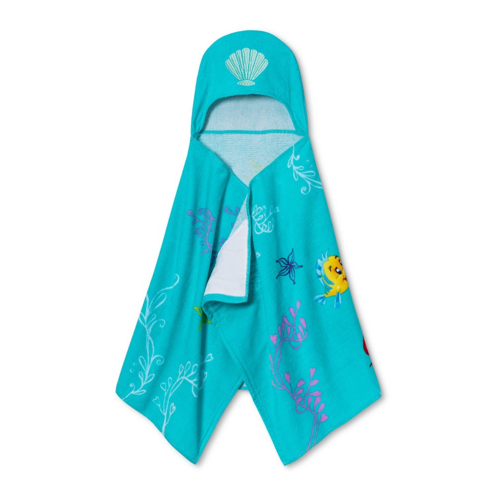 Photos - Towel Ariel Disney Little Mermaid Kids' Hooded  