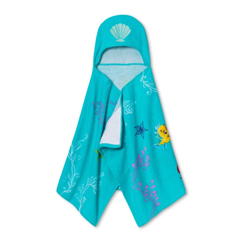 Disney Little Mermaid Kids&#39; Hooded Towel, 1 of 4