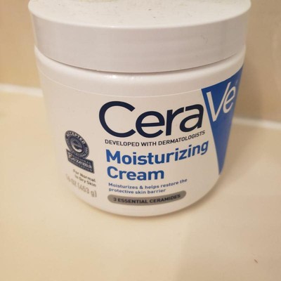 Cerave Moisturizing Face & Body Cream With Pump For Normal To Dry Skin ...