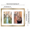 PosterPalooza | Metallic Gold Bronze Finish Collage Frame - White Mat, 20 Frame Sizes, UV Acrylic - 2 of 4