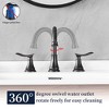 PAGED 8 Inch Widespread Bathroom Faucet, 2-Handle Sink Faucet with Pop Up Drain and Water Supply Hoses, 3 Hole Faucet for Bathroom - 2 of 4