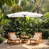 Hyleory 10FT Market Umbrella for All Seasons, 6 Iron Core Ribs, Size: 120" x 96" - 2 of 4