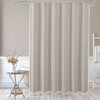 Aoibox Boho Farmhouse Fabric Shower Curtain, Tan Brown Modern Cotton Linen for Vintage Country Bathroom Decor, Tassel Weighted &Thick Waterproof Cloth - 3 of 4