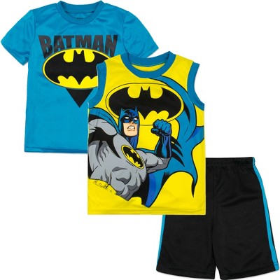 Justice League 3-piece Toddler Boy/Girl Super Heroes Sweatshirt and Pants Set with Face Masks