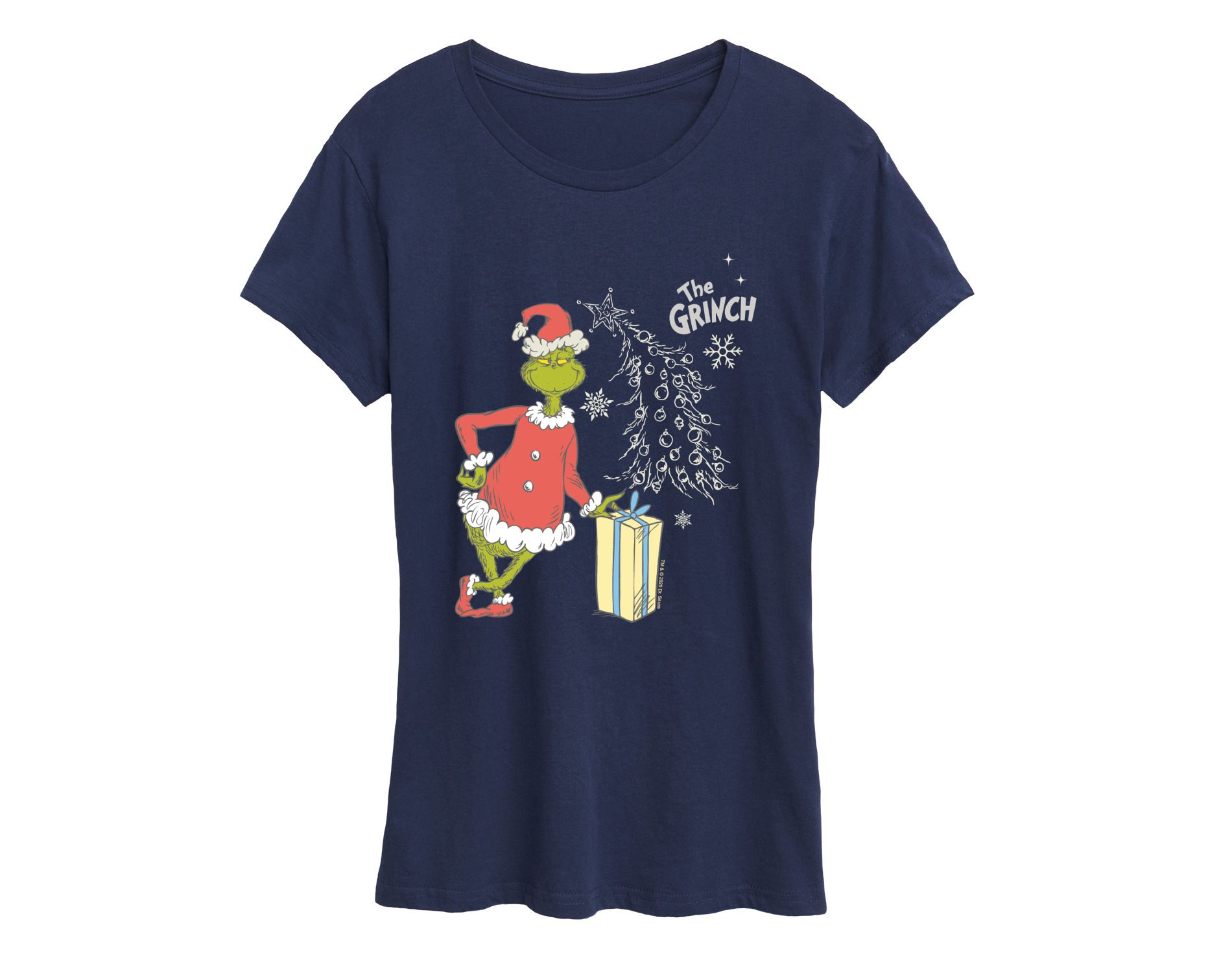 Women's - The Grinch - Grinch Present Short Sleeve Graphic T-Shirt