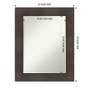 Amanti Art William Rustic Woodgrain Petite Bevel Bathroom Wall Mirror 30.25 x 24.25 in. - 4 of 4