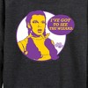 Women's - Wizard of Oz - Dorothy I've Got To See The Wizard Lightweight French Terry Wide Neck Long Sleeve Shirt - 2 of 4