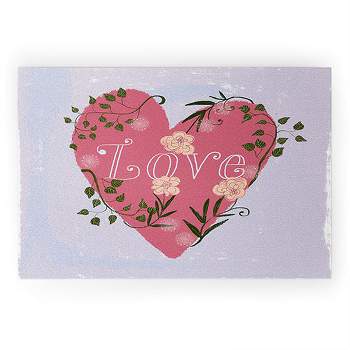 Joy Laforme Love your Valentine Welcome Mat - Society6