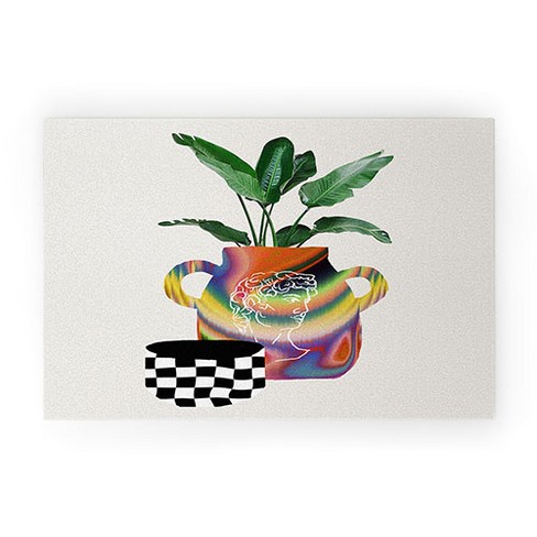 MsGonzalez A house plant Still life 30" x 20" Welcome Mat - Society6 - image 1 of 3